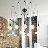 LAMPA wisząca CASPAR 2224 Rabalux industrialna OPRAWA dekoracyjny ZWIS pająk kable czarne