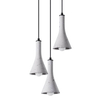 Lampa zwisająca Rea SL.1226 do jadalni potrójna szara