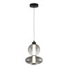 Wisząca lampa do sypialni DAPHNE ML0344 LED 12W 3000K czarna przydymiona