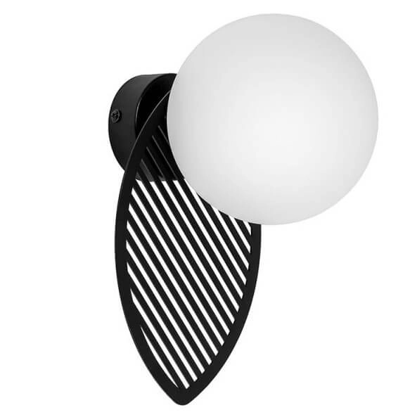 Ścienna lampa do salonu Fyllo FYB12000 kulista biała czarna