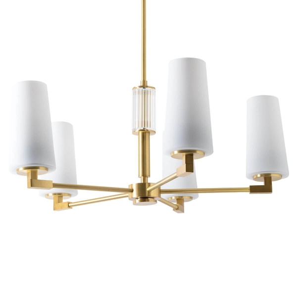 Lampa nasufitowa Vincenza 1244 Zuma dekoracyjna mosiądz biały