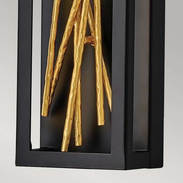 Kinkiet ścienny QN-STYX-LED-W-BG LED 14W 3000K czarny złoty