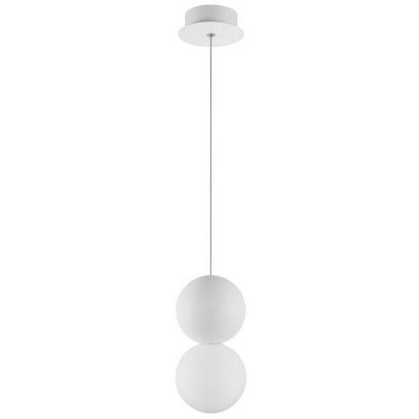 Betonowa lampa wisząca IBAGUE LE42063 nad stół kulista biały