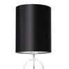 Czarna lampka stojąca ZOE 41094102 abażurowa oprawa na biurko