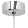 LAMPA wisząca LAMIA 11035103 Kaspa modernistyczna OPRAWA szklana ZWIS kula ball chrom biała