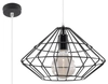 Druciana LAMPA wisząca SL.0294 industrialna OPRAWA zwis druciak metalowy czarny