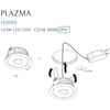 Wpustowa oprawa PLAZMA H0088 Maxlight LED 13W 3000K IP54 metalowa czarna