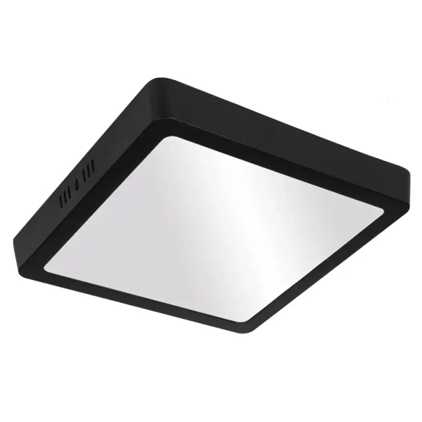 Kwadratowy plafon ledowy 701 LED 18W 4000K do gabinetu czarny