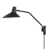 Lampa ścienna Darci 2120551003 DFTP do kuchni metalowa czarna
