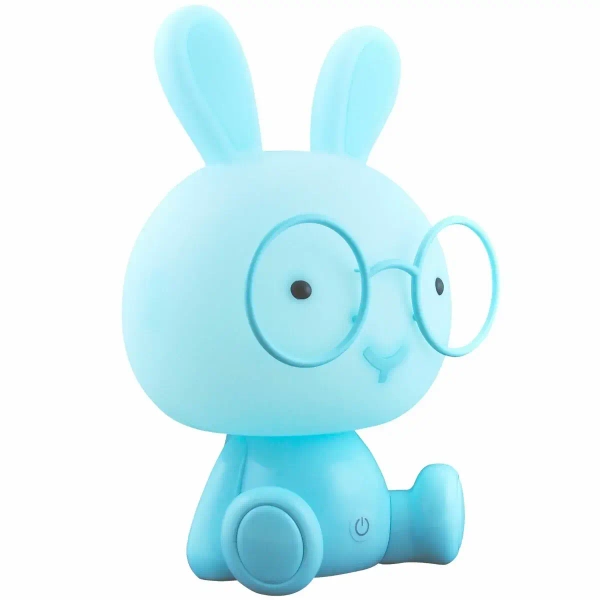 Stołowa lampka dekoracyjna KRÓLIK 327048 LED 2,5W USB dziecięca niebieska