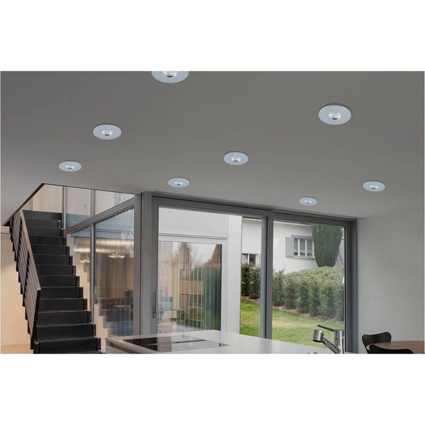 Wpuszczana lampa sufitowa do salonu CLETO AZ1621 Azzardo okrągła chrom