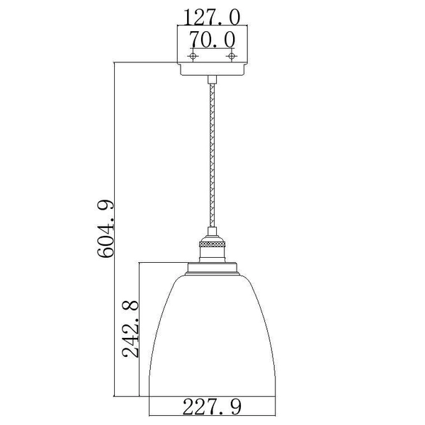 Wisząca LAMPA loftowa FE-BASKIN-P-B-PN Elstead FEISS szklana OPRAWA skandynawska ZWIS hygge polerowany nikiel przezroczysty