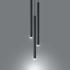 LAMPA wisząca SL.0471 metalowa OPRAWA kaskada ZWIS tuby czarne