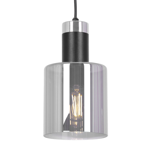 Wisząca lampa nad wyspę Brus K-5252 Kaja kaskadowa metalowa grafitowa
