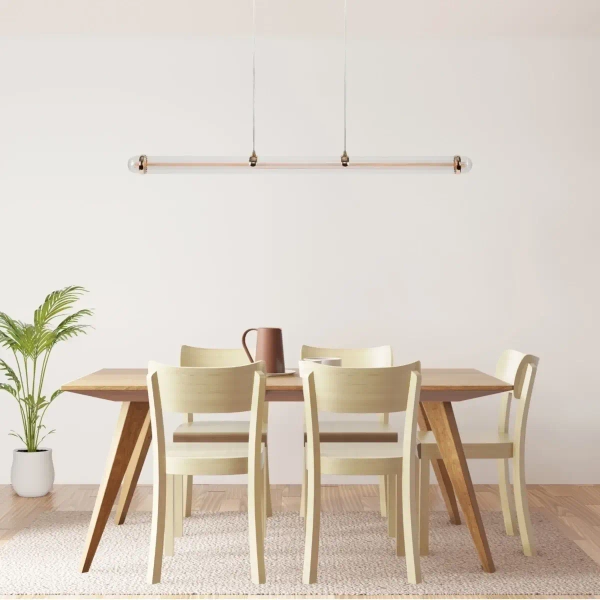 Zwis lampa nad wyspę Filo ABIGALI-LUCE LED 30W 3200K IP40 biała złota