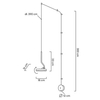 Nowoczesna ledowa lampa wisząca Flat MSE010100384 Moosee 10W 3000K czarna