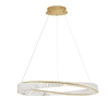 Salonowa lampa wisząca BAUTA LE42913 z kryształkami LED 45W 3500K złota