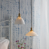 Wisząca lampa ceramiczna Hadano HAD0140-10 mosiądz biały