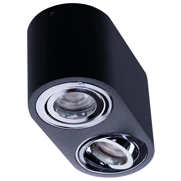 Natynkowa lampa sypialniana Brant AZ2930 z regulacją metalowa czarna