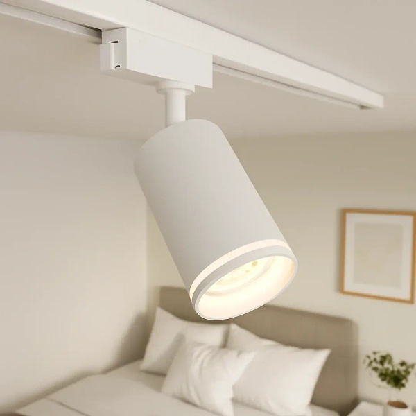 Nowoczesna lampa sufitowa Pipe Ring Track ML2084 cylindry biały