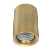 Podłużna lampa sufitowa 1382 metalowa tubka na korytarz złota