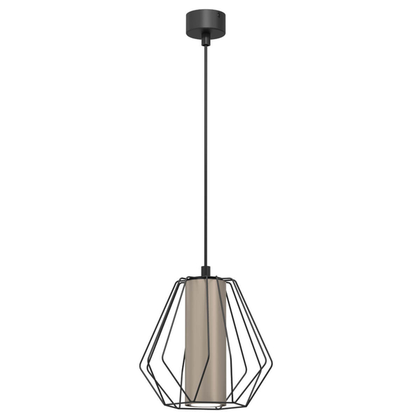 Lampa wisząca Alkaba 5023 Shilo tuba klatka regulowana czarny