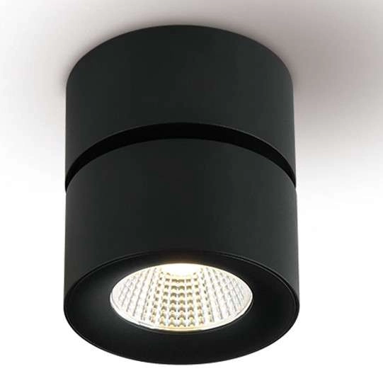 Spot LAMPA sufitowa Mone Nero Orlicki Design tuba OPRAWA metalowa LED 7W 3000K natynkowa czarna