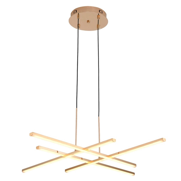 Wisząca lampa CRISS CROSS ST-MD240406-4 gold LED 48W 3000K złoty
