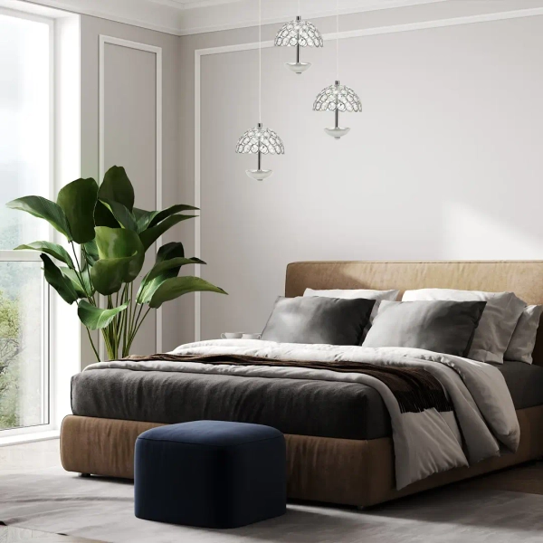 Lampa wisząca kryształowa VENUS ML316 LED 5W 4000k glamour chrom