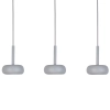 Potrójna wisząca lampa Otto 3 41398 owalna ceramiczna szary