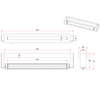 Łazienkowy kinkiet ścienny FABRIZIO 284770106 LED 9W 2300-4000K IP44 chrom