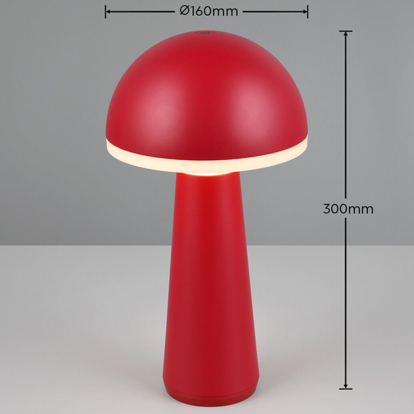 Stojąca lampka grzybek Fungo R57716110 IP54 LED 2W 3000-5000K czerwony