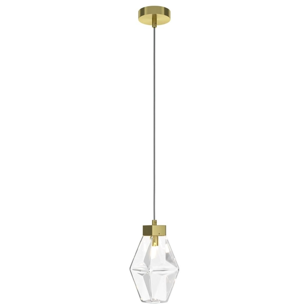 Kryształowa wisząca lampa złota Coctail Time OUTLET
