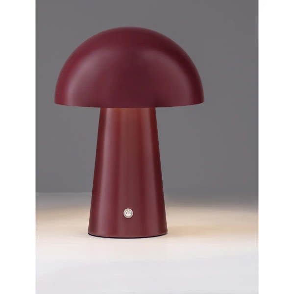 Lampa nocna grzybek CASTORO LE45587 LED 2W 3000K do sypialni czerwony