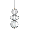 Druciana lampa wisząca Rabel PND-344221-3V-BK LED 30W 3000K czarny