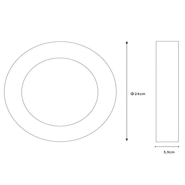 Okrągły plafon sypialniany BRICE-LED 28116/18/30 LED 11W 3000K IP44 czarny