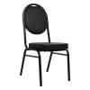 Ergonomiczne krzesło bankietowe Hebe KH1501100312 czarna