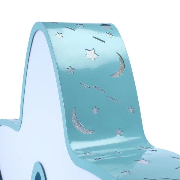 Plafon dziecięcy 408 LED 36W 3000-6500K gwiazda z pilotem niebieska