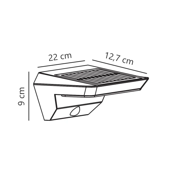 Zewnętrzny kinkiet Agena 2118221003 LED 5W 3000K IP44 czarny