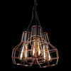 Salonowa lampa wisząca Carron AZ1660 Azzardo kaskada druciaki miedź