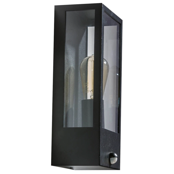 Ścienna lampa zewnętrzna Niklas AZ4487 IP44 z czujnikiem ruchu czarna