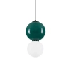 Porcelanowa lampa wisząca kula JORELIA LE45253 LED 6W 3000K zielona biała