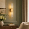 Ścienna lampa góra-dół GLOW NOW-10884W złota 2xG9 do jadalni