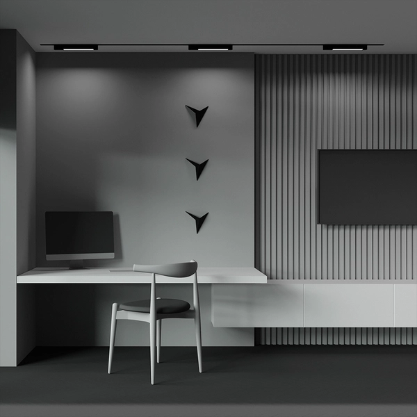 Lampa szynowa 1-fazowa do jadalni Basis TR104-1-12W3K-B-DE LED 12W 3000K belka czarna