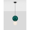 Jadalniana lampa wisząca JORELIA LE45249 LED 7W 3000K kula zielona biała