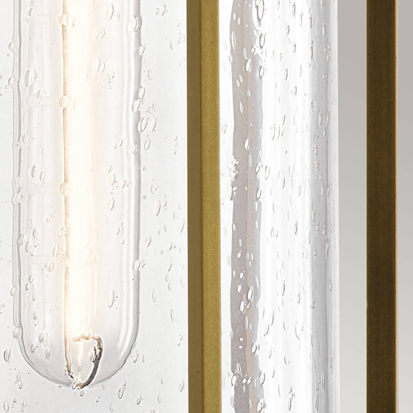 Lampa ścienna Camillo KL-CAMILLO-M-PNBR Kichler IP44 szklana mosiężna