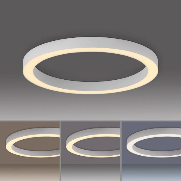 Lampa sufitowa na pilot PURE LINES biała 6309-16 1xLED 30W 2200-5500K ring