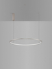Wisząca lampa okrąg TOLUCA LE42787 Luces Exclusivas LED 48W 3000K srebrna