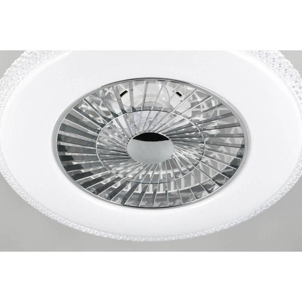 Sufitowy lampowentylator HARSTAD R62412106 RL Light LED 40W 3000-6500K na pilot srebrny