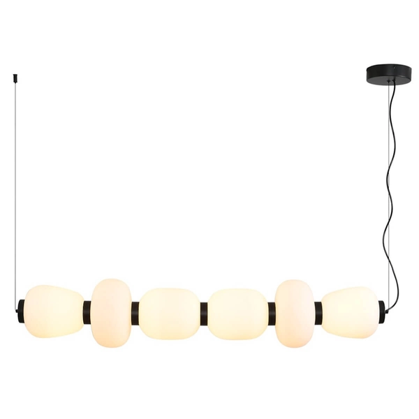 Lampa wisząca BRILLA ST-CP241210-6L BLACK WHITE LED 69W 3000K czarny biały